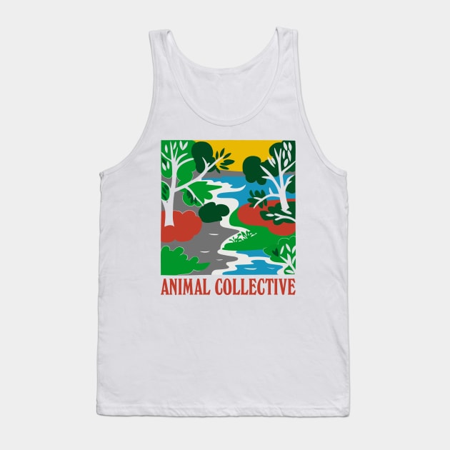 Animal Collective •• Original Fan Art Tank Top by unknown_pleasures